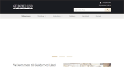 Desktop Screenshot of guldsmedlind.dk